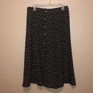 4 for $25 Floral Button Up Skirt